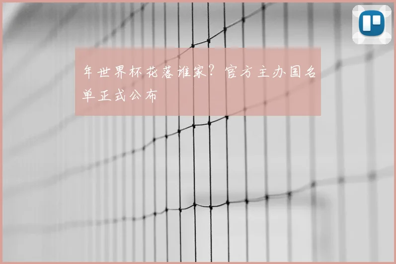 年世界杯花落谁家？官方主办国名单正式公布